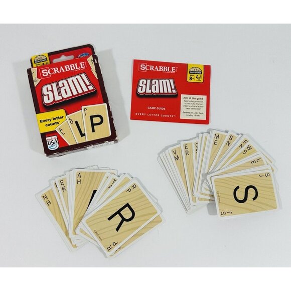 Scrabble Slam! Crossword Card Game Hasbro Gaming Family Night 2-4 players Fun - Picture 4 of 6